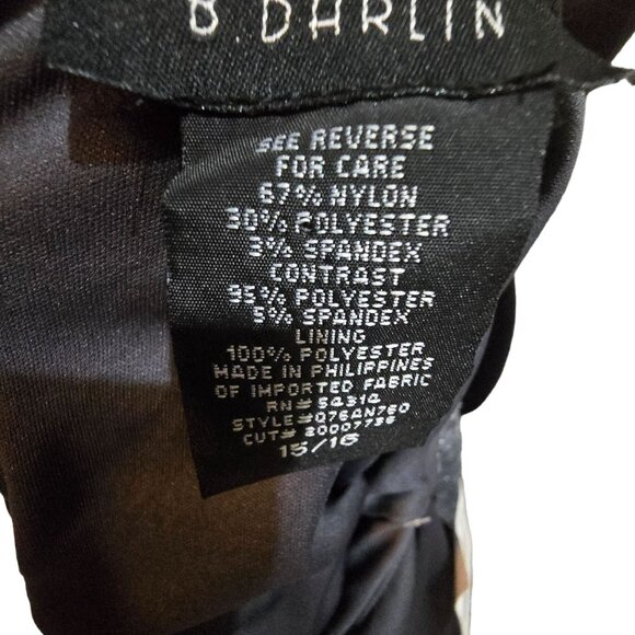 B. Darlin Halter Lace Cutout Dress With Sparkle Accents Size 15/16 Polyester Spa - Picture 5 of 12